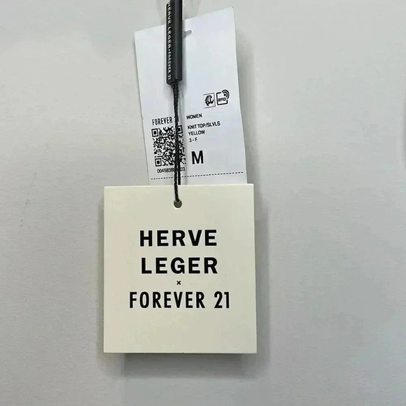 Herve Leger & Forever 21 Yellow Bandage Top - Picture 9 of 10